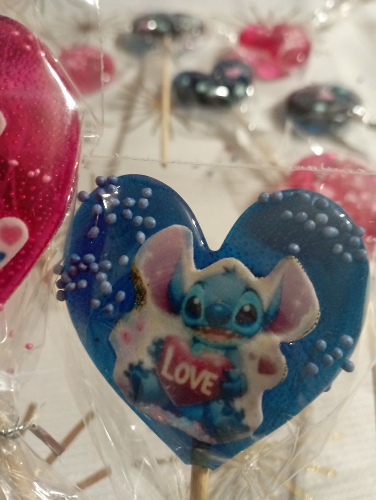 Lizaki ręcznie robione stitch ozdoba tortu