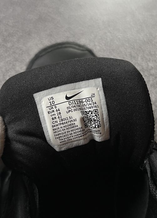Чоловічі чорні шкіряні повсякденні кросівки Nike оригінал