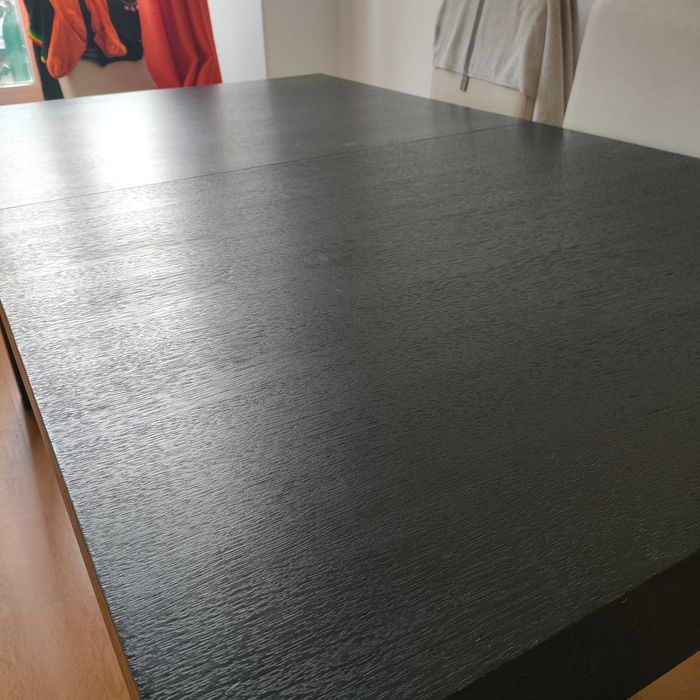 Mesa de jantar extensível loja area, madeira wengue