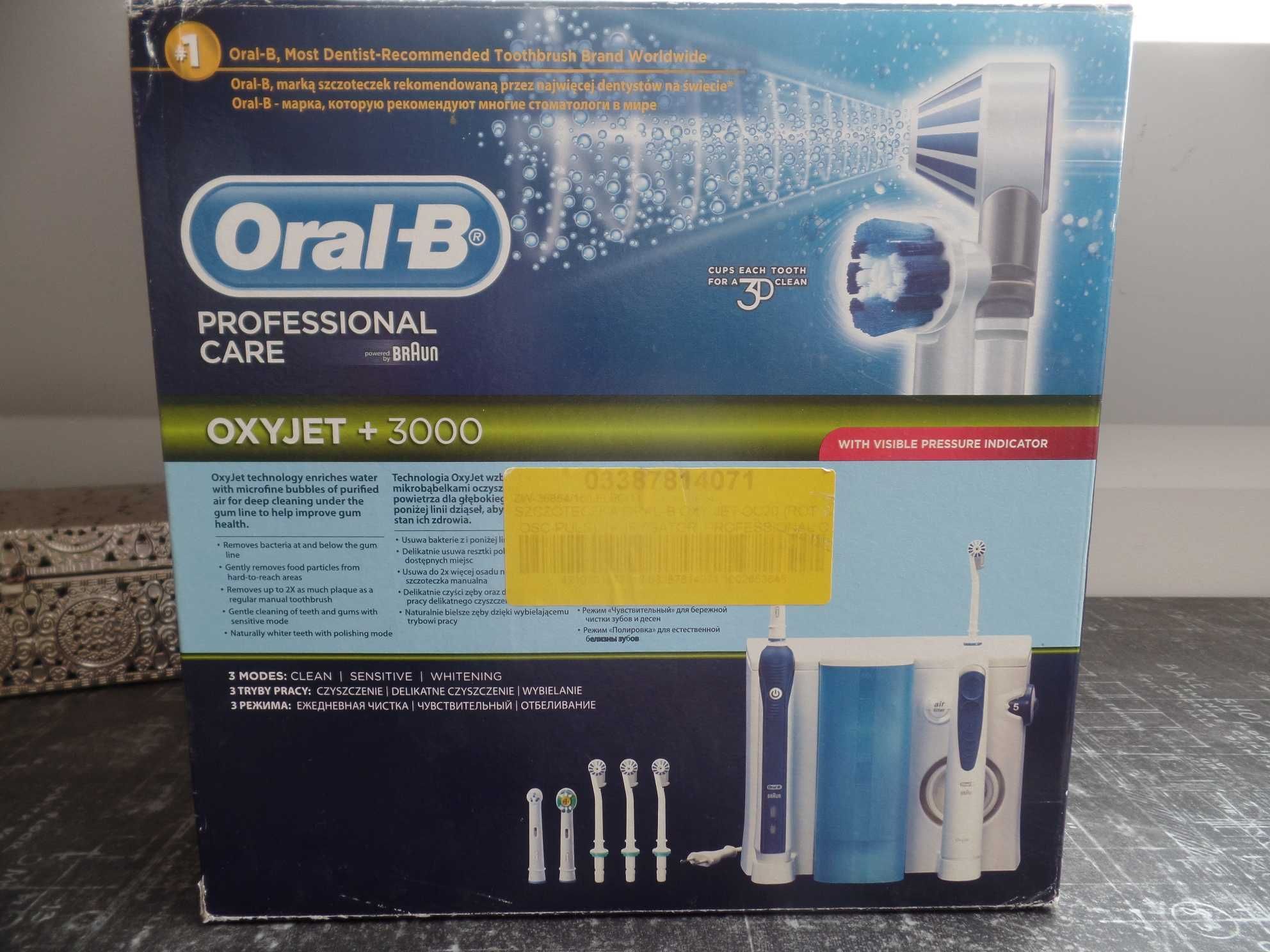 Zestaw irygator Oral-B oxyjet +3000