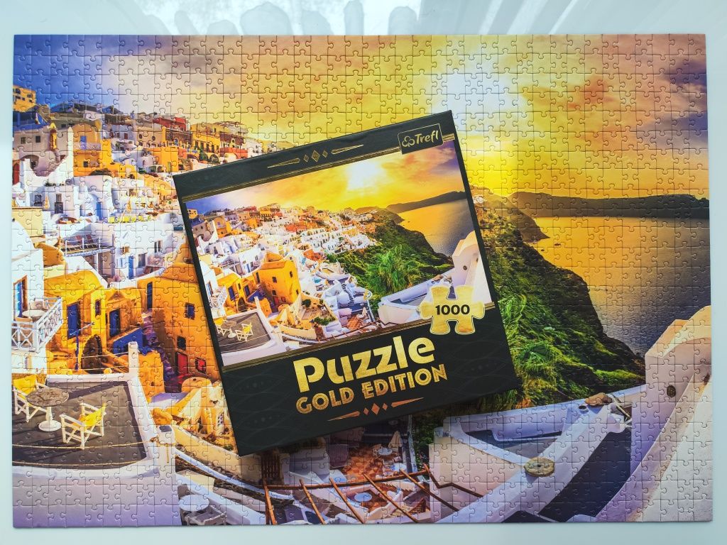Puzzle Trefl 1000 elementów Gold Edition Santorini Grecja