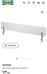 Barreira de segurança para cama