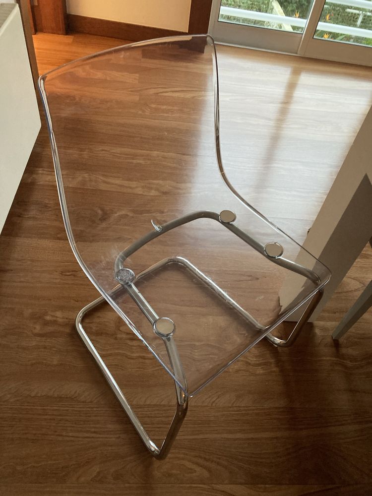 Cadeiras ikea 4 transparentes
