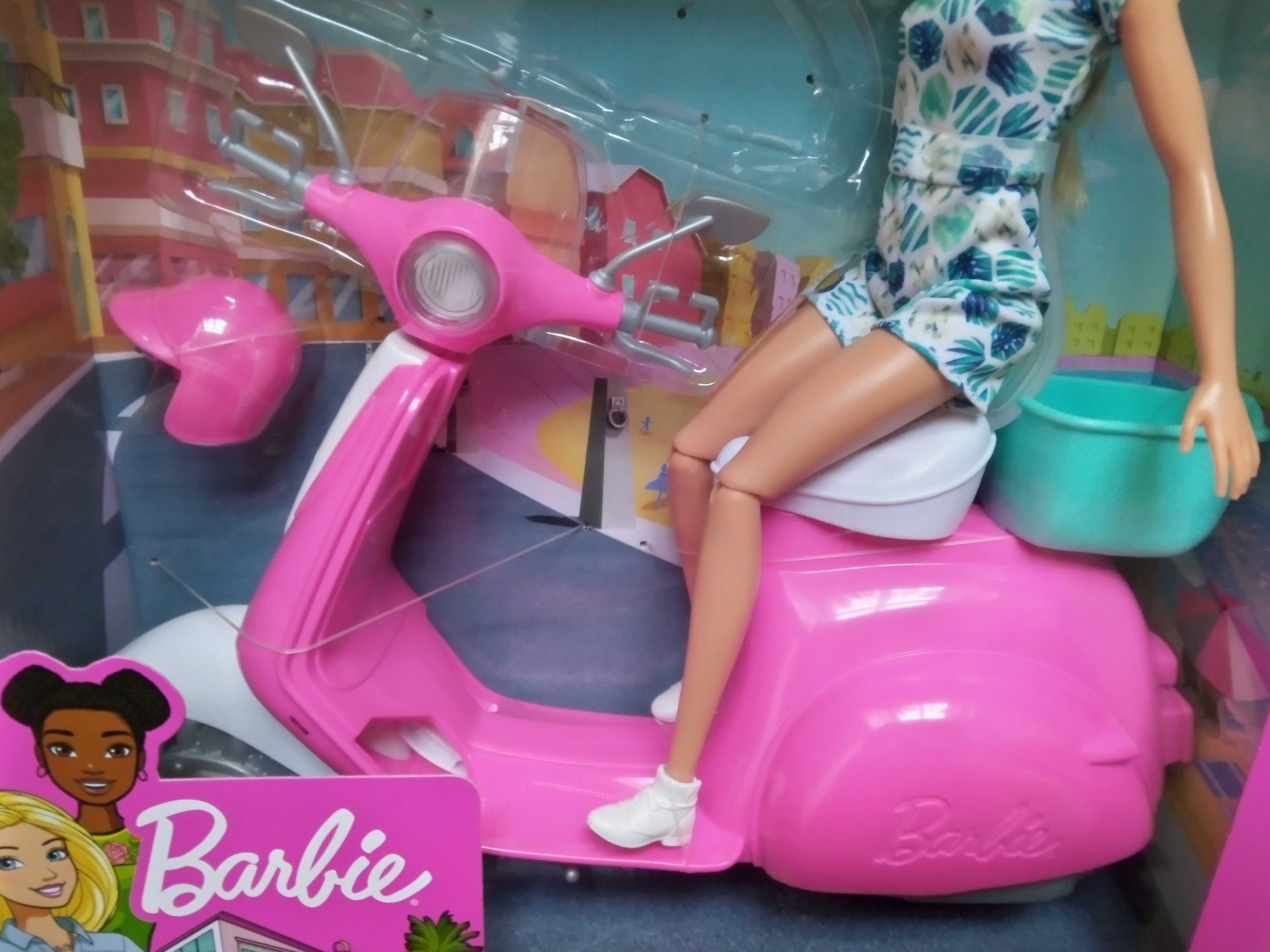 Nowy zestaw: lalka Barbie + skuter