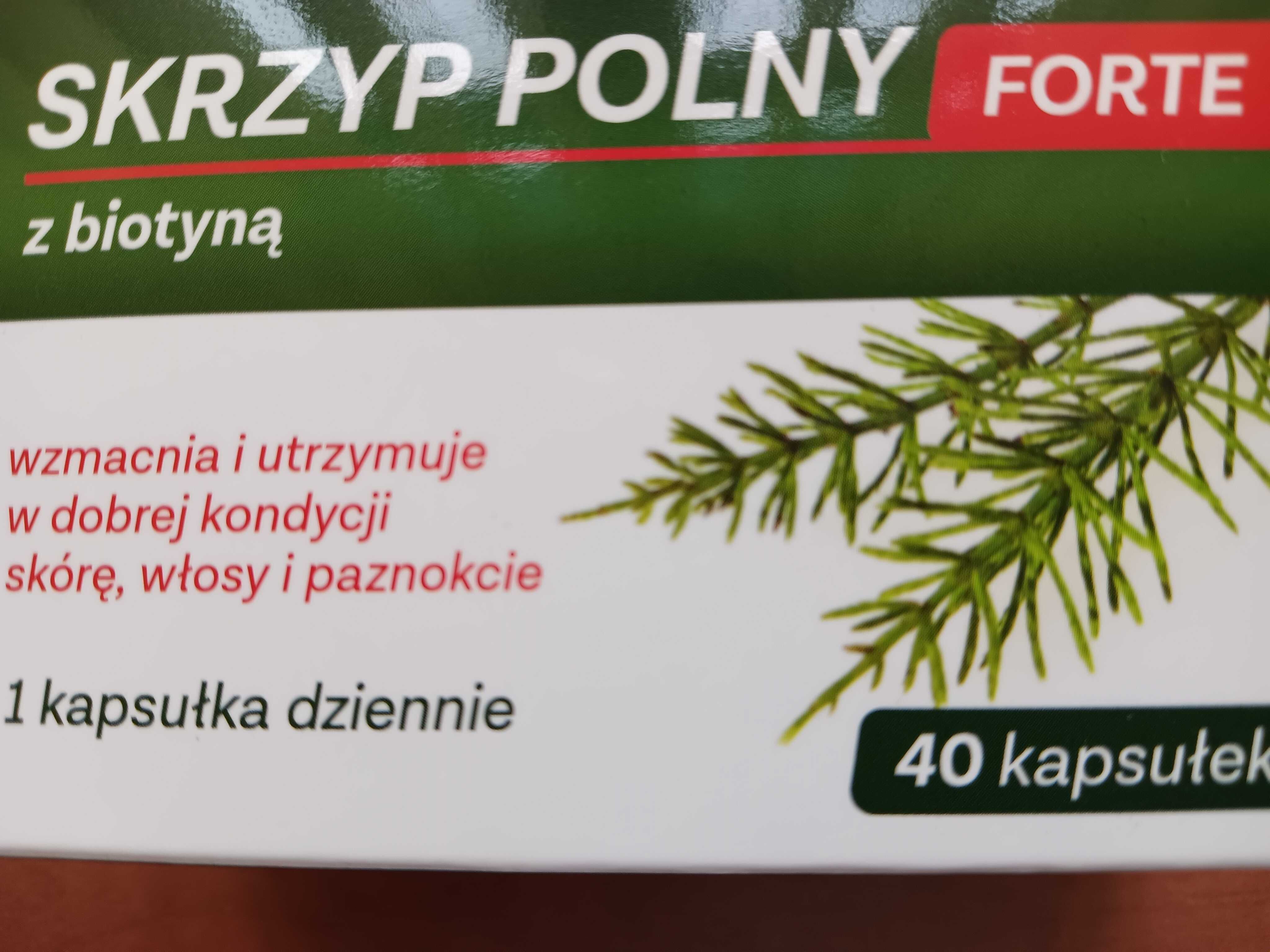 Skrzyp Polny Forte z biotyną na włosy skórę i paznokcie