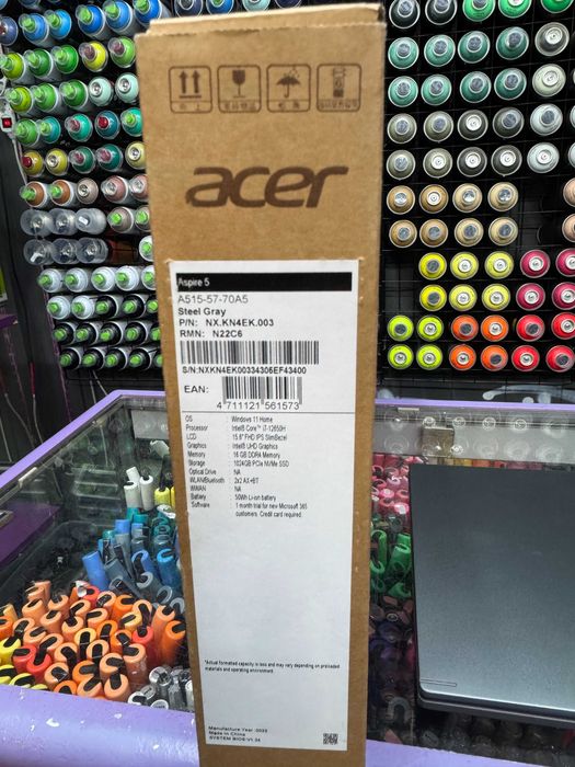 Laptop Acer Aspire 5 i7-12Gen/16RAM/Dysk 1TB SSD/Gwarancja/Sklep/Lach