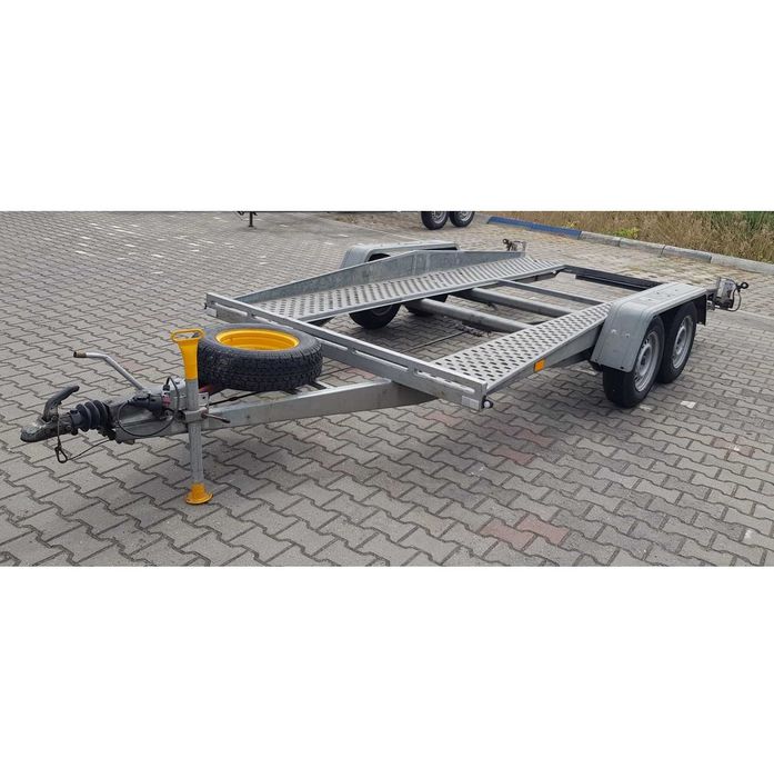 Wynajem przyczepa laweta DMC 1300 na kat B Poznań - Środa Wlkp