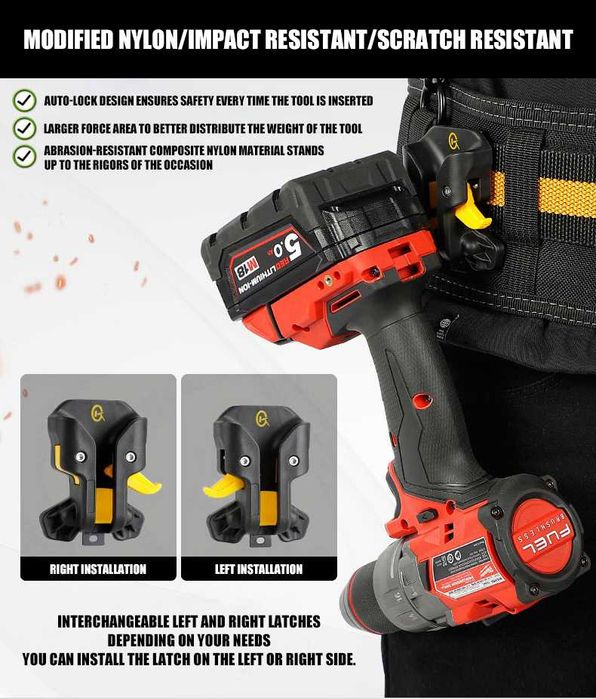 Быстросъемный универсальный/поясной держатель семейства Toughbuilt