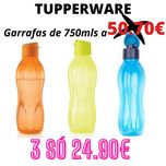 Conjunto 3 garrafas 750mls Tupperware