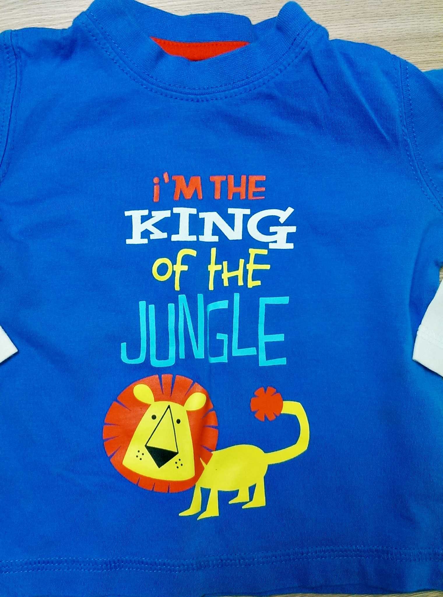 Bluzeczka bluzka dziecięca chłopięca niebieska Król Lew