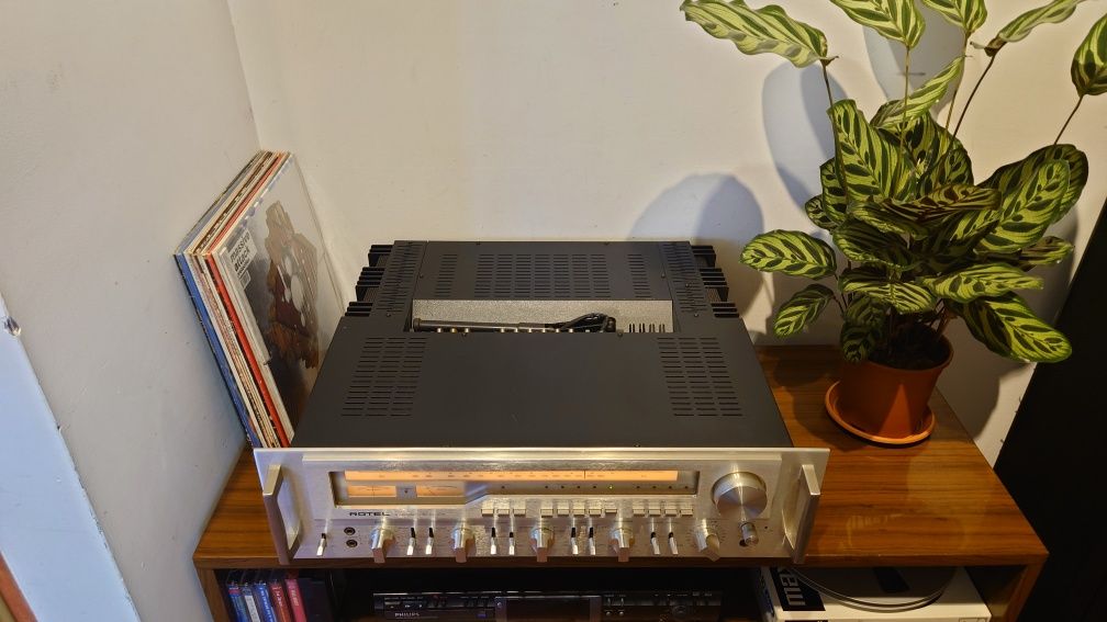 Rotel RX1603 amplituner stereo, monster receiver 33kg, vintage lata 70