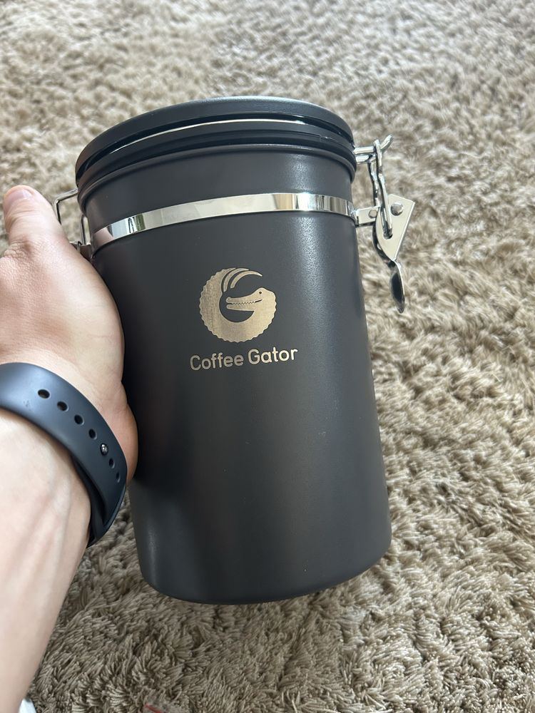 Coffee Gator zestaw kubek termiczny pojemnik do przechowywania kawy