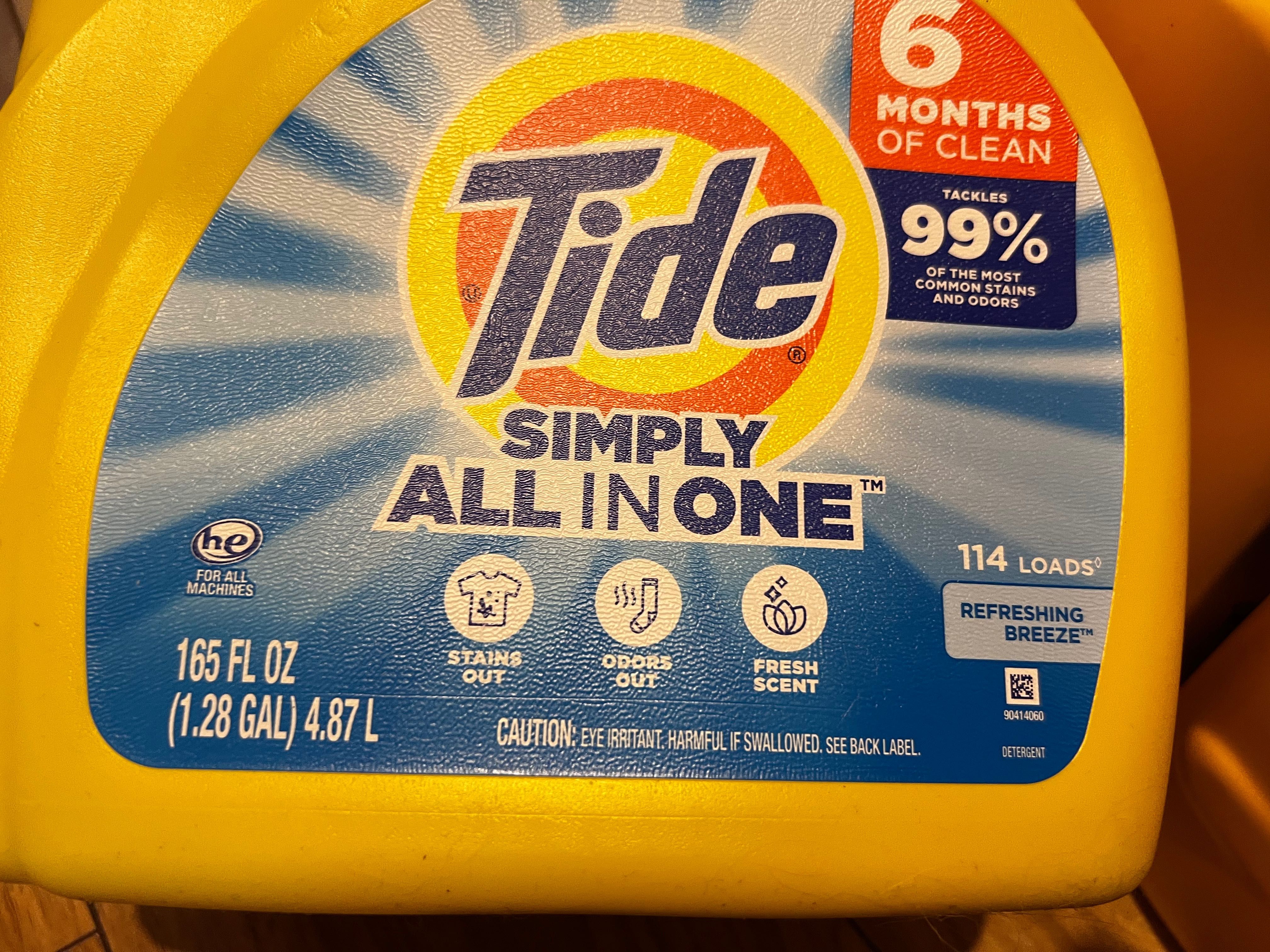 Tide Żel do prania z USA - 4.87 litra bardzo gęsty