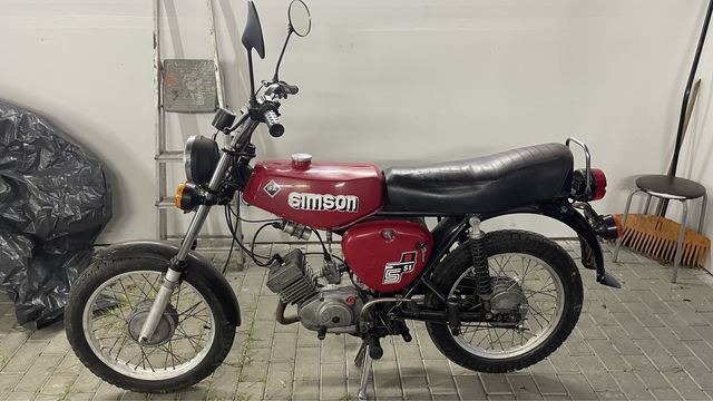 Simson  S51, nie S50, Enduro, zarejestrowany z 1980 roku