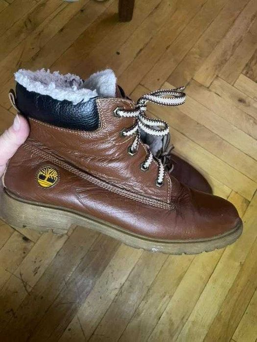 Зимние кожаные ботинки 39 р