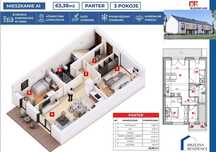 Apartamenty Brzezna 69m2+ 58M2 poddasza gratis!