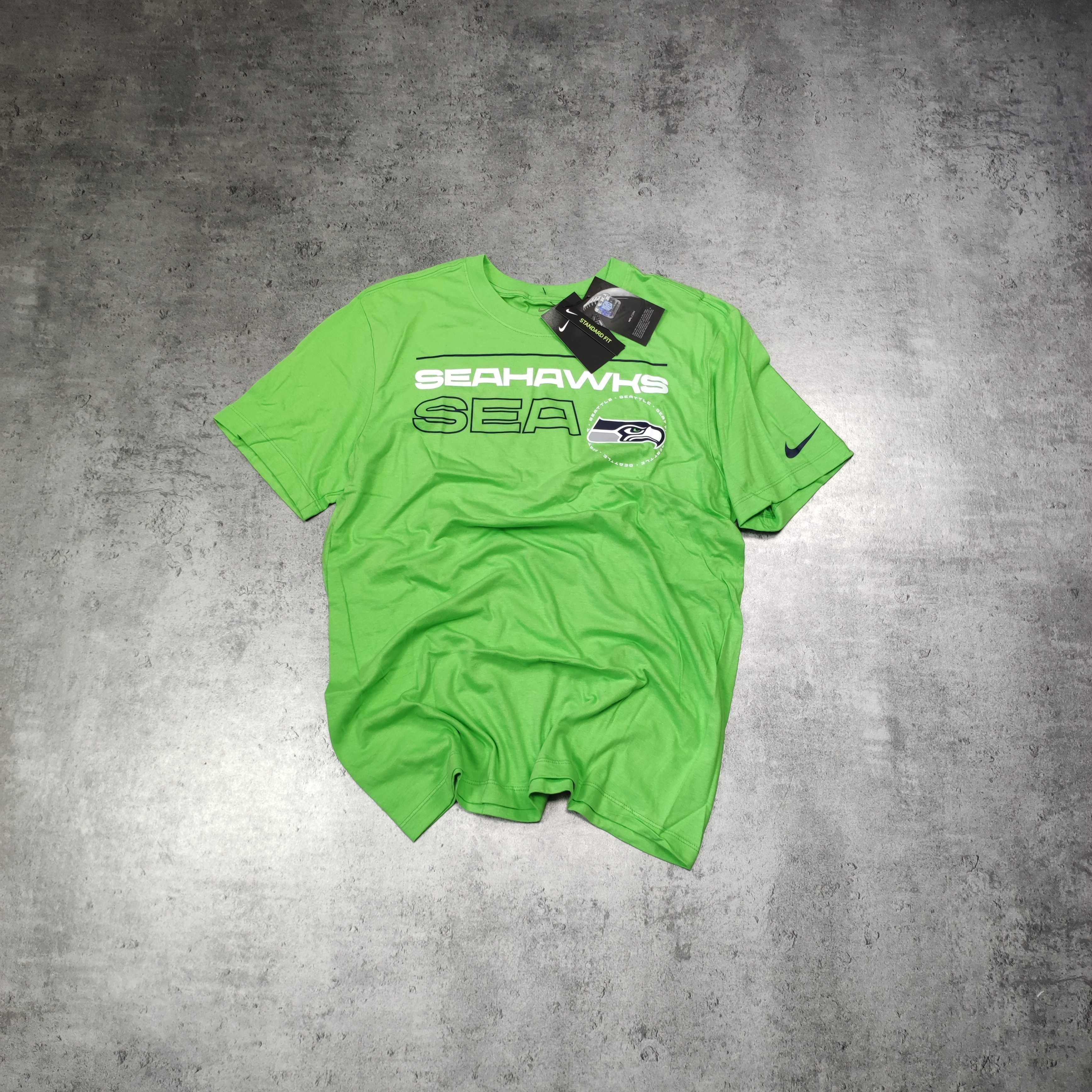 MĘSKA Koszulka NOWA Nike Zielona NFL Seahawks Football Amerykański