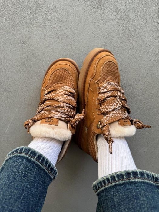 36-45 Руді зимові кросівки Угг UGG Lowmel Sneaker Chestnut,рижі ловмел