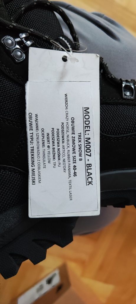 Buty 4F zimowe trekking taktyczne śniegowceE r. 42