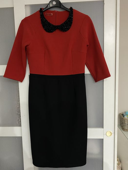 elegancka sukienka ołówkowa w dwóch kolorach