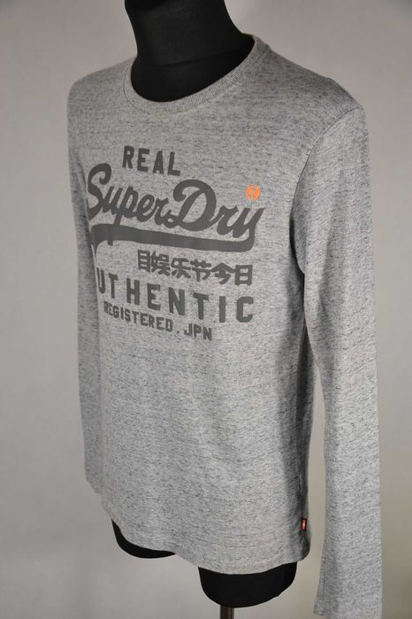SuperDry Real Koszulka Męska Długi Rękaw M Oryginalna Super Stan
