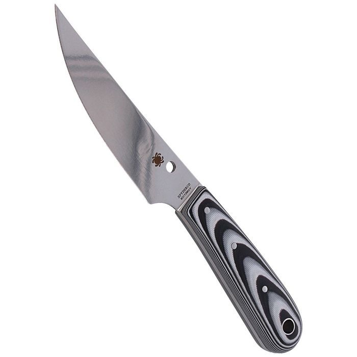 Nóż Spyderco Bow River Black/Gray G10, Satin 8Cr13MoV by Phil Wilson (
