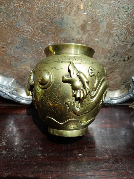 Perfumador bronze Chinês Centenário Antigo 14,5 cm Carimbado