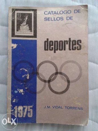 livro catálogo selos desporto