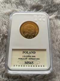 Moneta 2 ZŁ GN Polska 2006 Rok - MŚ W PIŁCE NOŻNEJ NIEMCY - Grading