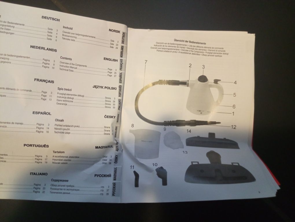Nowe Urządzenie do czyszczenia parą, myjka parowa Clatronic