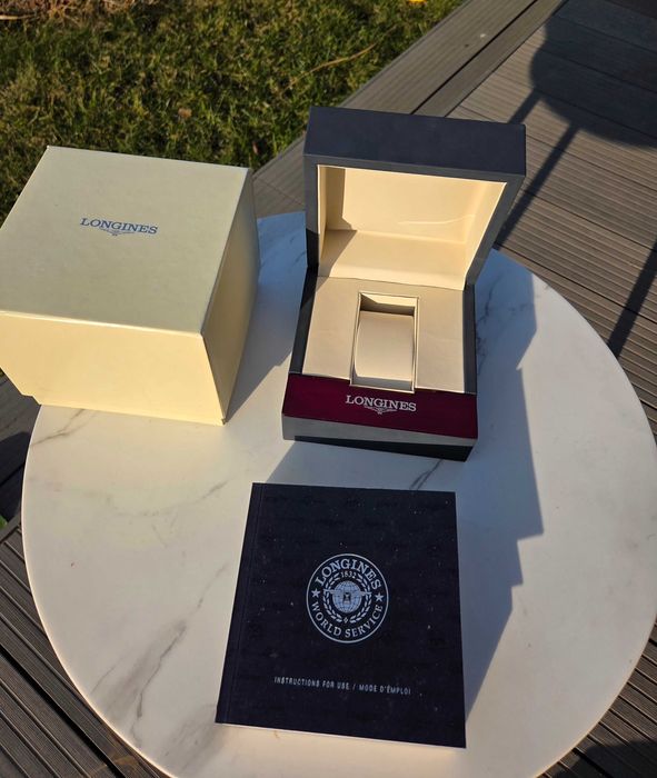 Longines - oryginalne pudełko do zegarka cały zestaw / box