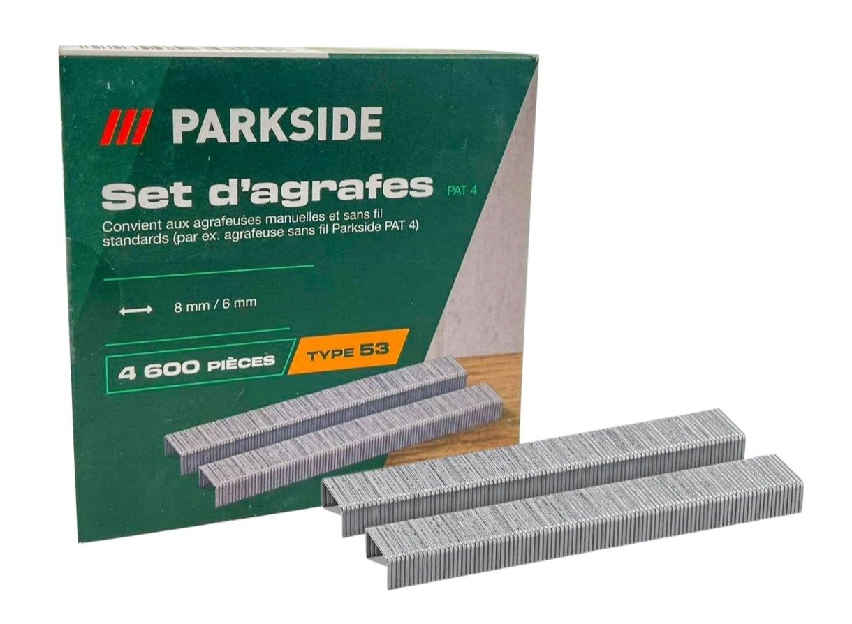 PARKSIDE Zestaw 3szt. zszywek do takera, typ53
W cenie zawarte 3 opak