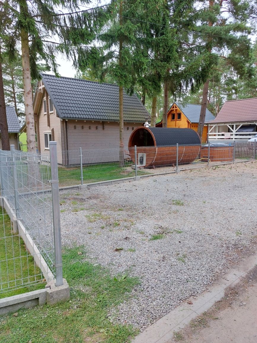 Wolne terminy Mazury ogrzewany dom nad Wersminią, gorąca balia, sauna