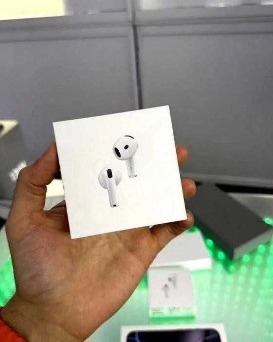 РОЗПРОДАЖ! New! Безпровідні навушники AirPods 4 + чохол на кейс!