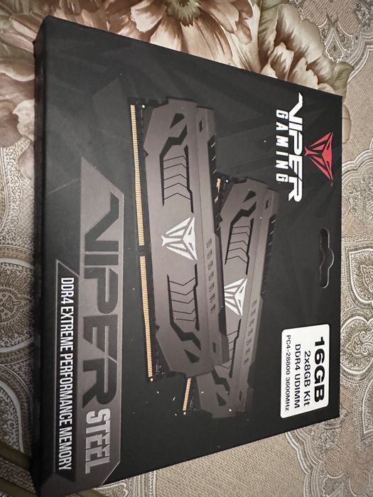 Оперативна памʼять Patriot Viper Steel DDR4 16GB (2×8GB) 3600 MHz
