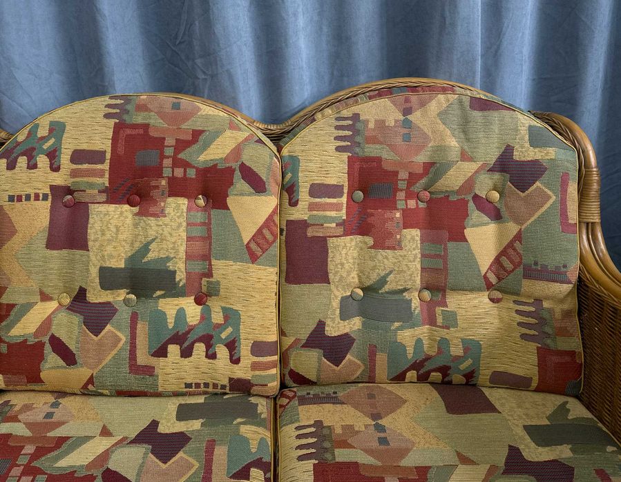 Плетений диван-трійка/трьохмісний садовий диван/садові меблі/крісла