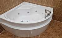 Wanna hydromasaż jacuzzi łazienkowe 2 osoby, bateria