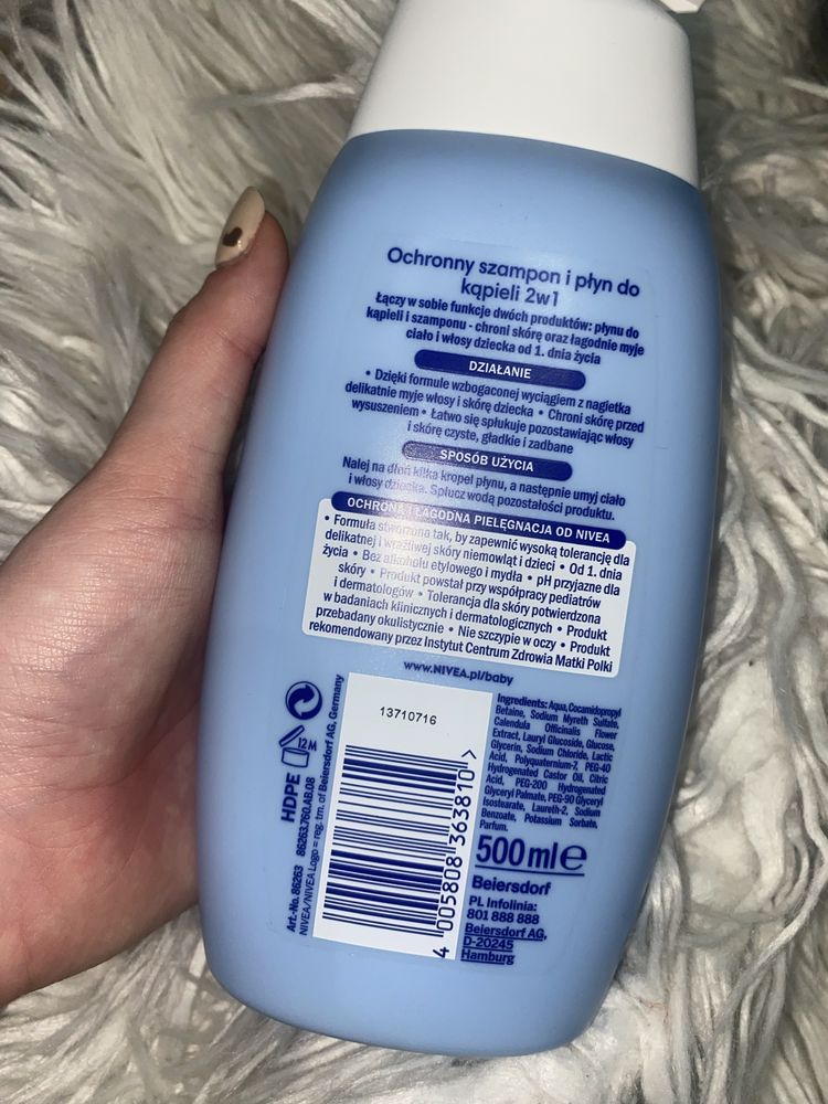 Nivea Baby Szampon i płyn do kąpieli 2w1 dla dzieci i niemowląt