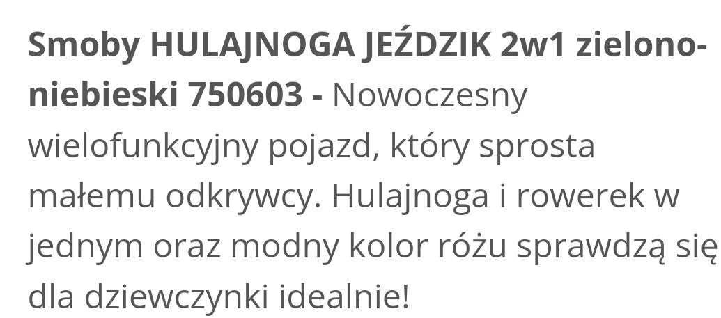 Hulajnoga jeździk