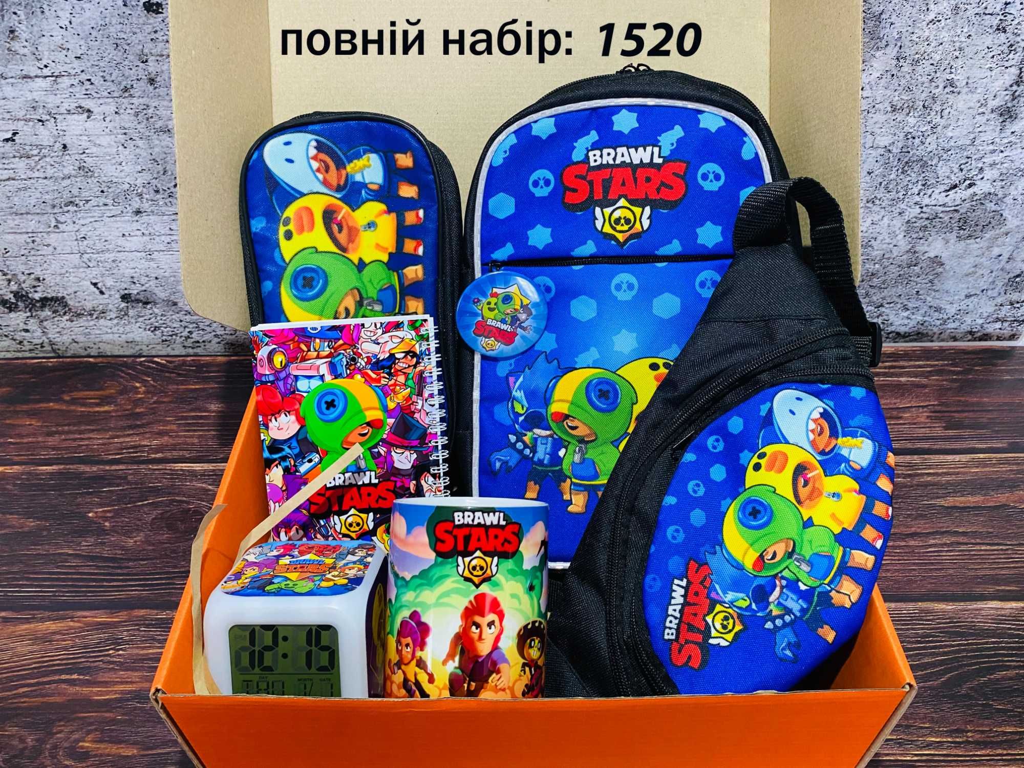 Набір Бравл Старс 4 Леона Brawl Stars Школьный