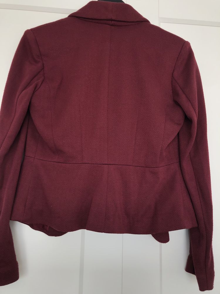 Bordowy żakiet H&M
