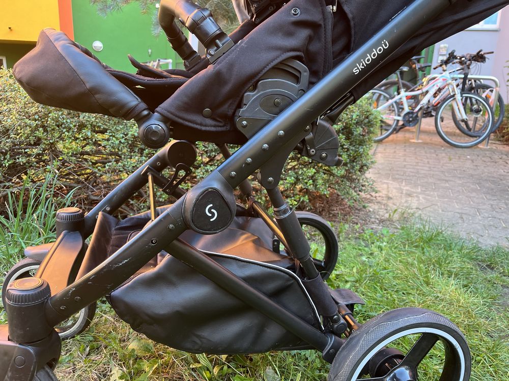 Wózek 2w1 Skiddou Oslo szary srebro