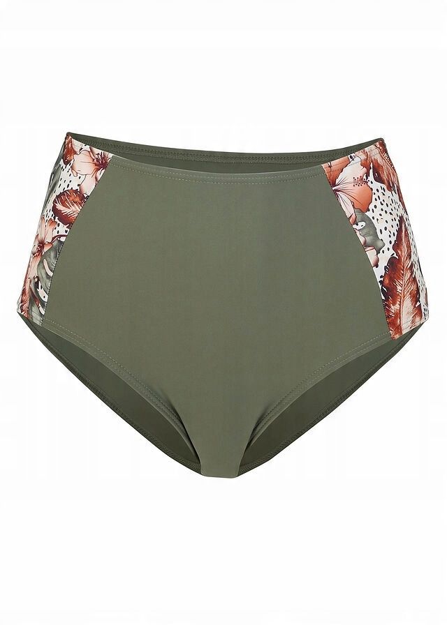 B.P.C. figi bikini z wysokim stanem khaki ^38