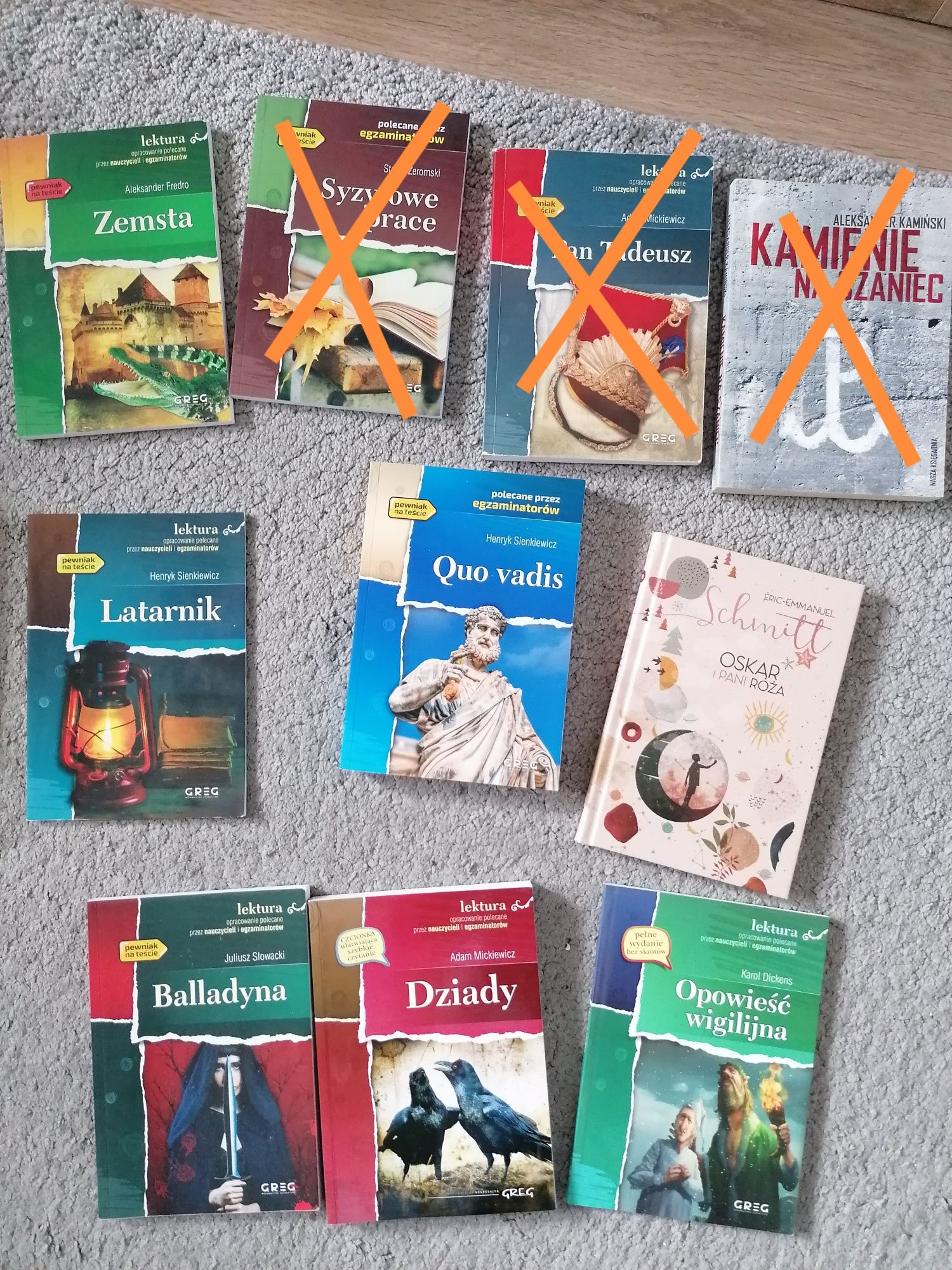 Lektury 7-8 klasa, Zemsta, Latarnik, Balladyna