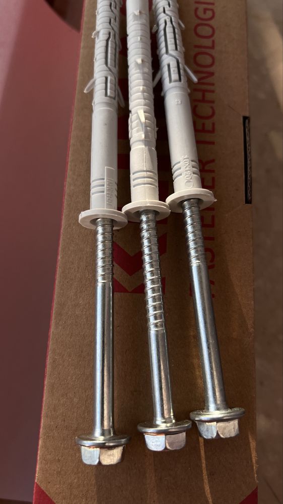 Kołki ramowe rozporowe Klimas 10x120 KLUCZ+TX torx  20szt