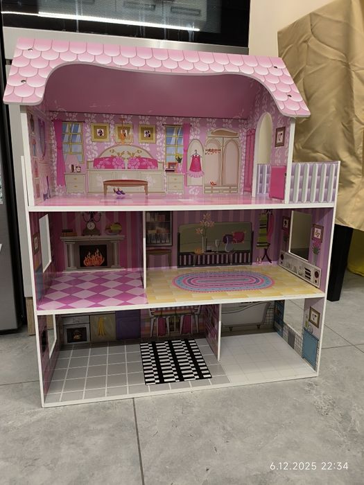 Domek dla lalek, mebelki, lalki