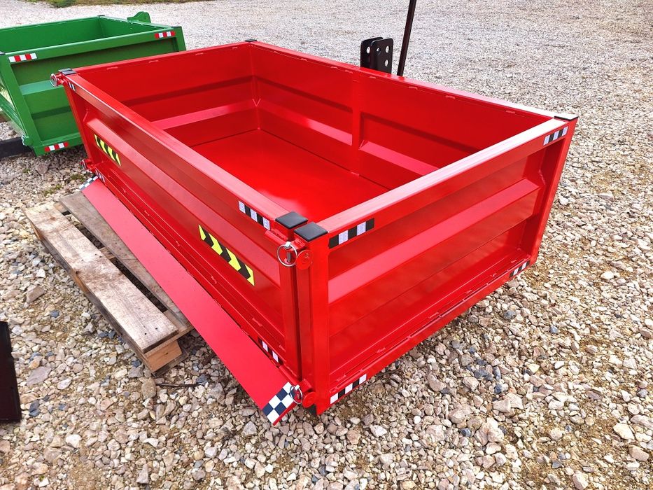 Skrzynia transportowa do ciągnika minitraktorka przyczepka zawieszana