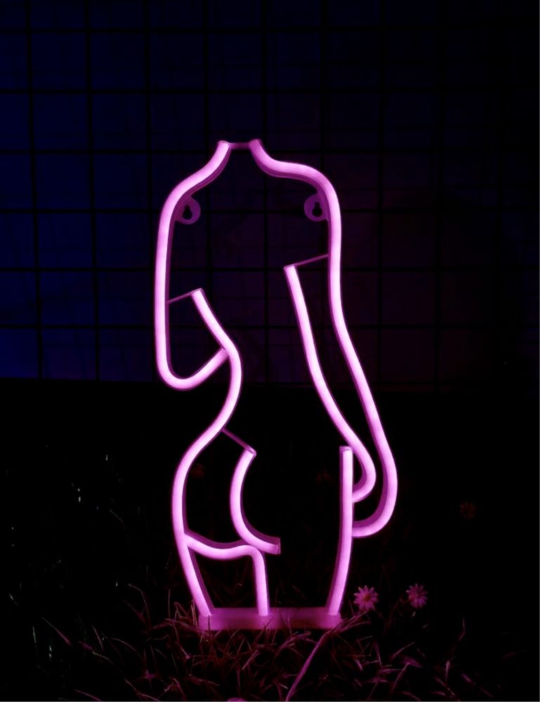 Neon LED Kobieta Podświetlany