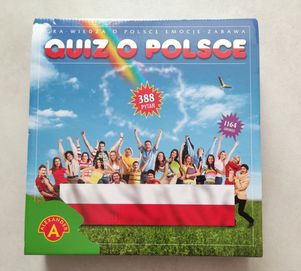 Quiz o Polsce, gra planszowa edukacyjna, Alexander, 388 pytań