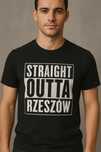 STRAIGHT OUTTA RZESZÓW koszulka męska damska dziecięca Nowa bawełniana